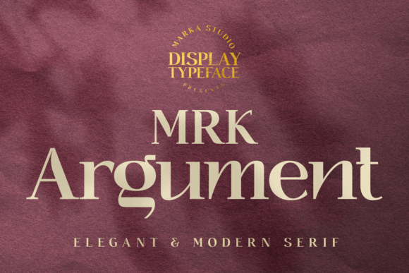 Argument: A Premium Display Font