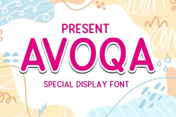 Avoqa Display Font for Creative Campaigns