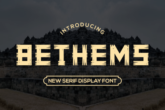 Bethems Display Font: A Whimsical Typeface for Editorial Elegance