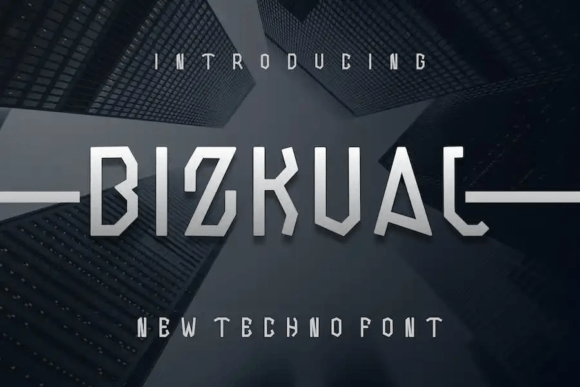 Bizkual: A Modern Display Font for Bold Web Design
