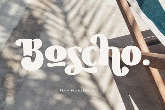 Boscho Display Font for Editorial Projects