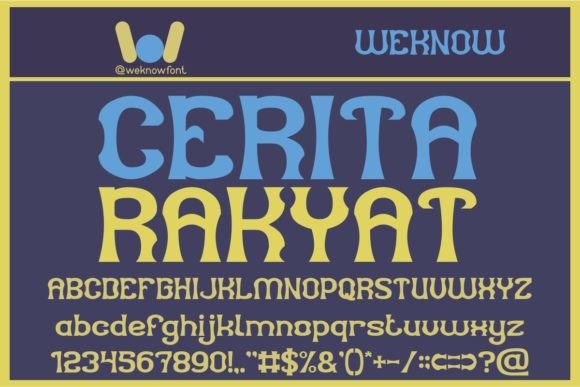 Cerita Rakyat Font for Professional Branding and Creative Projects