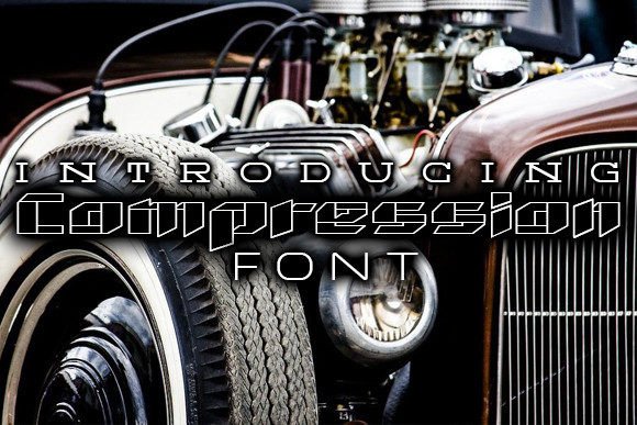 Compression Font for Bold Branding and Display Typography