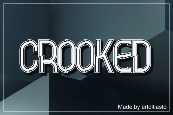 Crooked Font for Modern Editorial Design