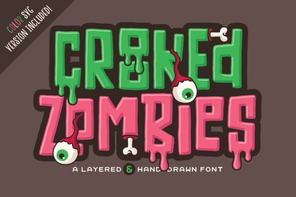 Crooked Zombies Font for Creative Branding and Display Use