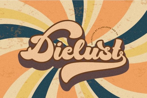 Dielust Display Font for Creative Makers