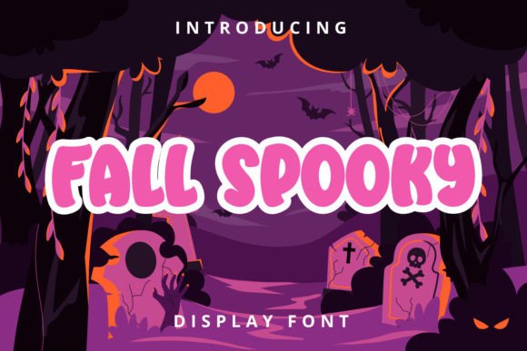 Fall Spooky Font for Halloween Marketing and Branding