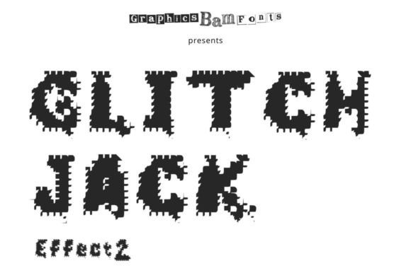 Glitch Jack Effect 2 Font: A Bold Display Typeface for Trendy Web Designs
