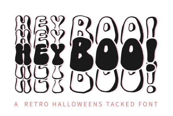 Hey Boo Font: A Dramatic Display Typeface for Halloween Projects
