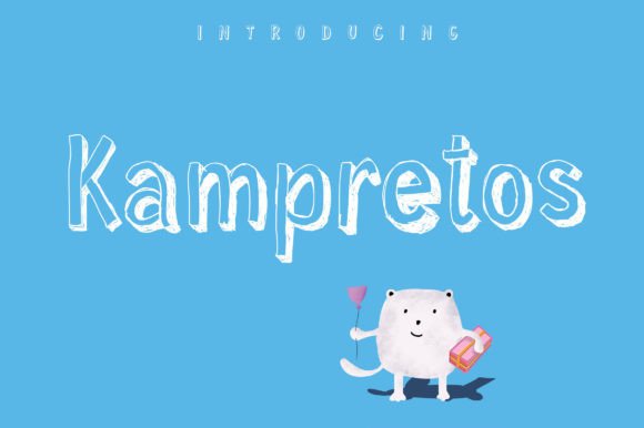 Kampretos: A Cute, Sketch-Style Display Font for Craft Projects