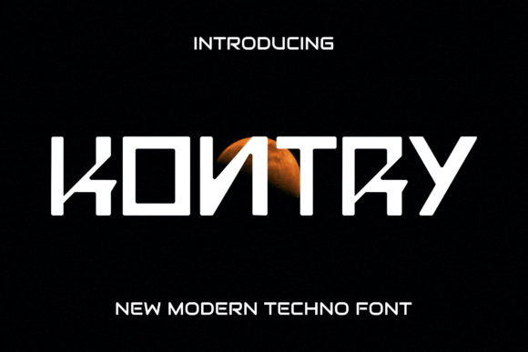 Kontry Display Font for Creative Craft Projects