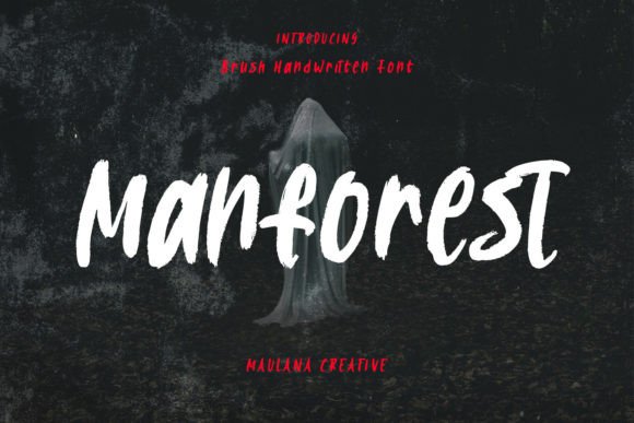 Manforest Font: A Modern Handwritten Typeface for Small Business Branding