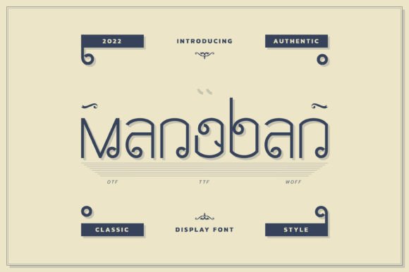 Manoban Font: Bold and Beautiful