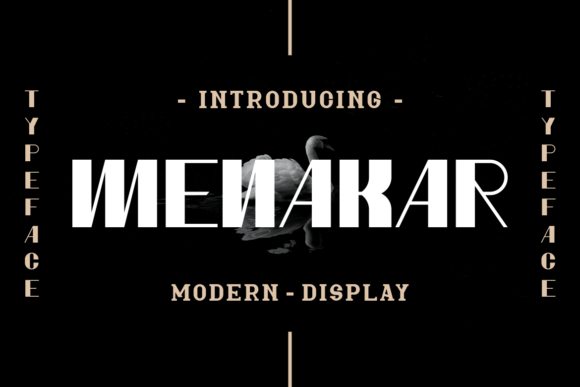 Menakar Font for Bold Branding and Display Projects