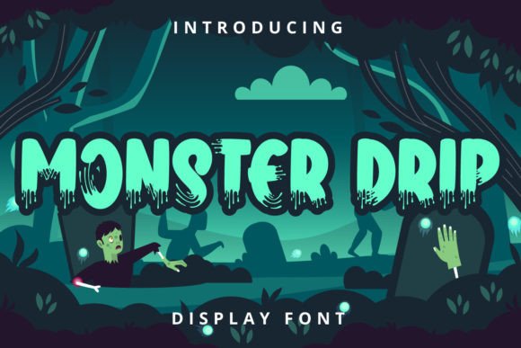 Monster Drip Font for Bold and Fun Craft Projects