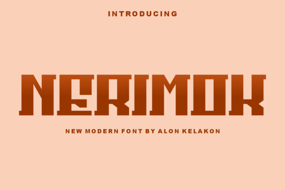 Nerimok: A Modern Display Font for Bold Digital Branding