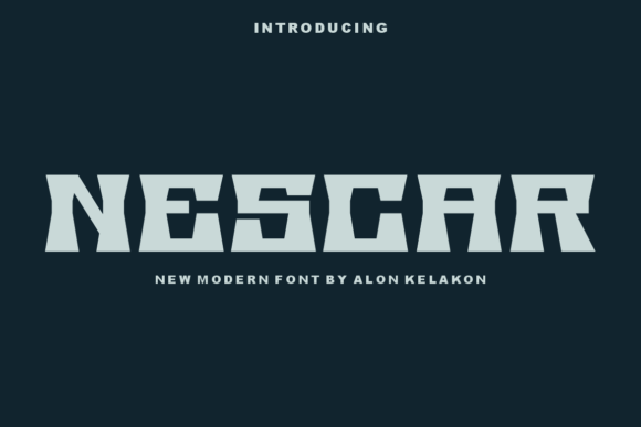 Nescar: A Bold Display Font for Creative Campaigns
