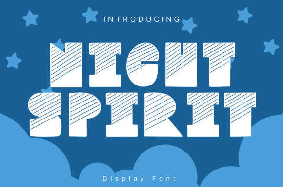 Night Spirit Display Font for Creative Makers