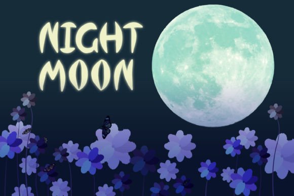 Nightmoon Display Font for Mysterious Web Typography