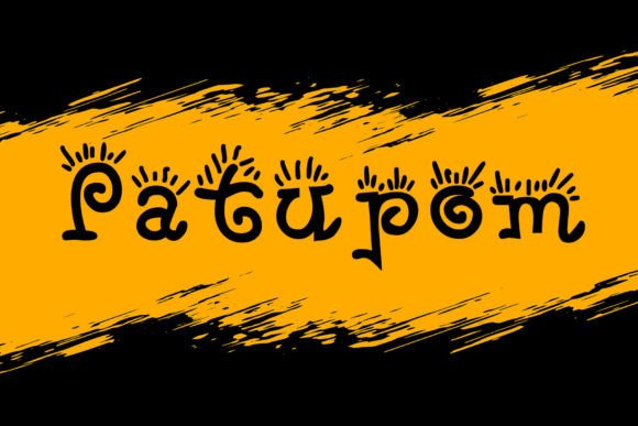 Patupom: A Whimsical Display Font for Creative Projects
