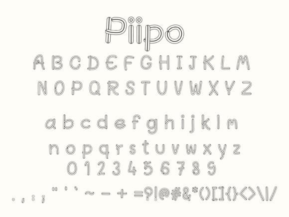 Piipo Display Font for Playful Branding and Creative Projects