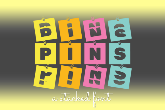 Pins Display Font for Editorial Design Projects