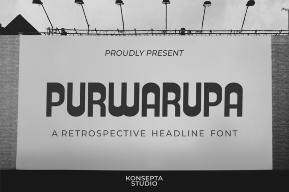 Purwarupa: A Retro-Style Display Font for Digital Projects