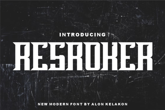 Resroker Display Font for Creative Craft Projects