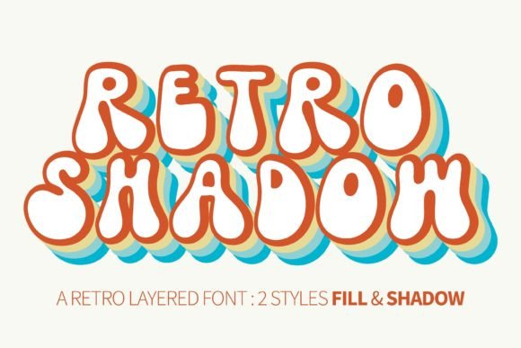 Retro Shadow Font: A Groovy Choice for Memorable Branding