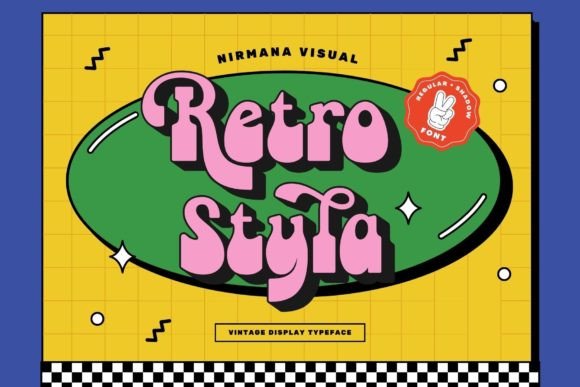 Retro Styla Font: A Playful Display Typeface for Editorial Design