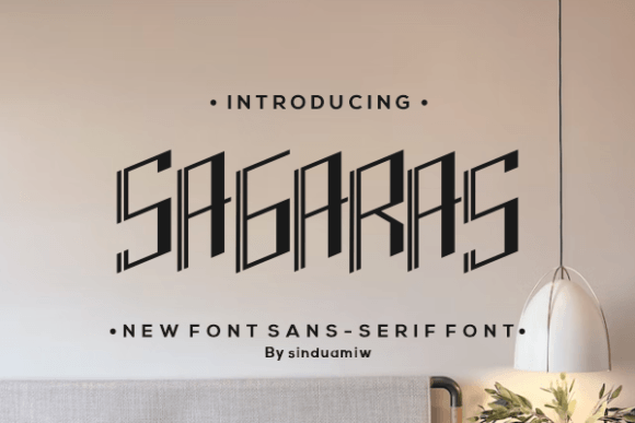 Sagaras Display Font for Modern Branding Projects