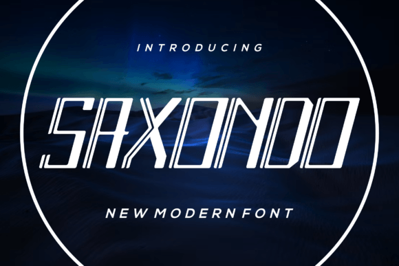 Saxondo Display Font for Modern Creative Projects