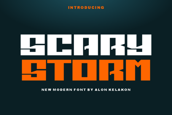 Scary Storm Font for Modern Editorial Design
