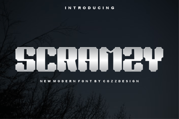 Scramzy Font: A Futuristic Typeface for Creative Product Makers