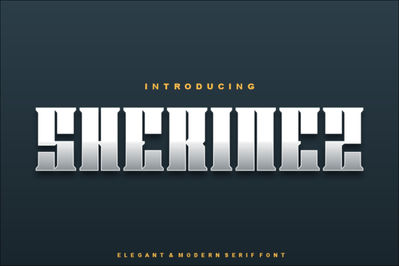 Sherinez Display Font for Polished Branding and Creative Projects