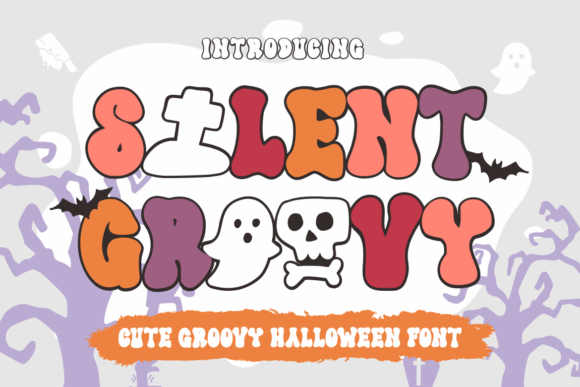 Silent Groovy Font for Spooky and Charming Designs