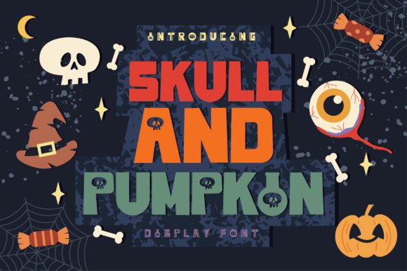 Skull and Pumpkin Font: A Halloween-Themed Display Typeface for Memorable Campaigns