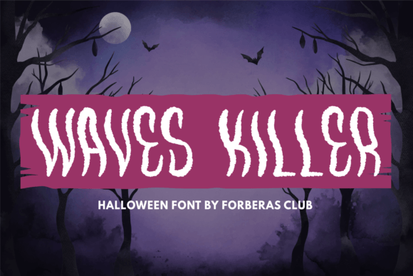 Waves Killer Font for Spooky Campaigns and Halloween Marketing