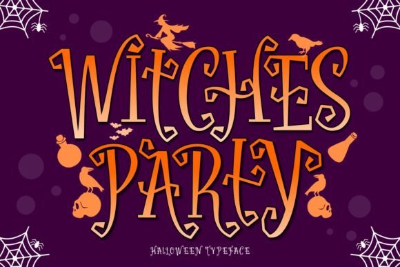 Witches Party Font: A Spooky Display Typeface for Web Design